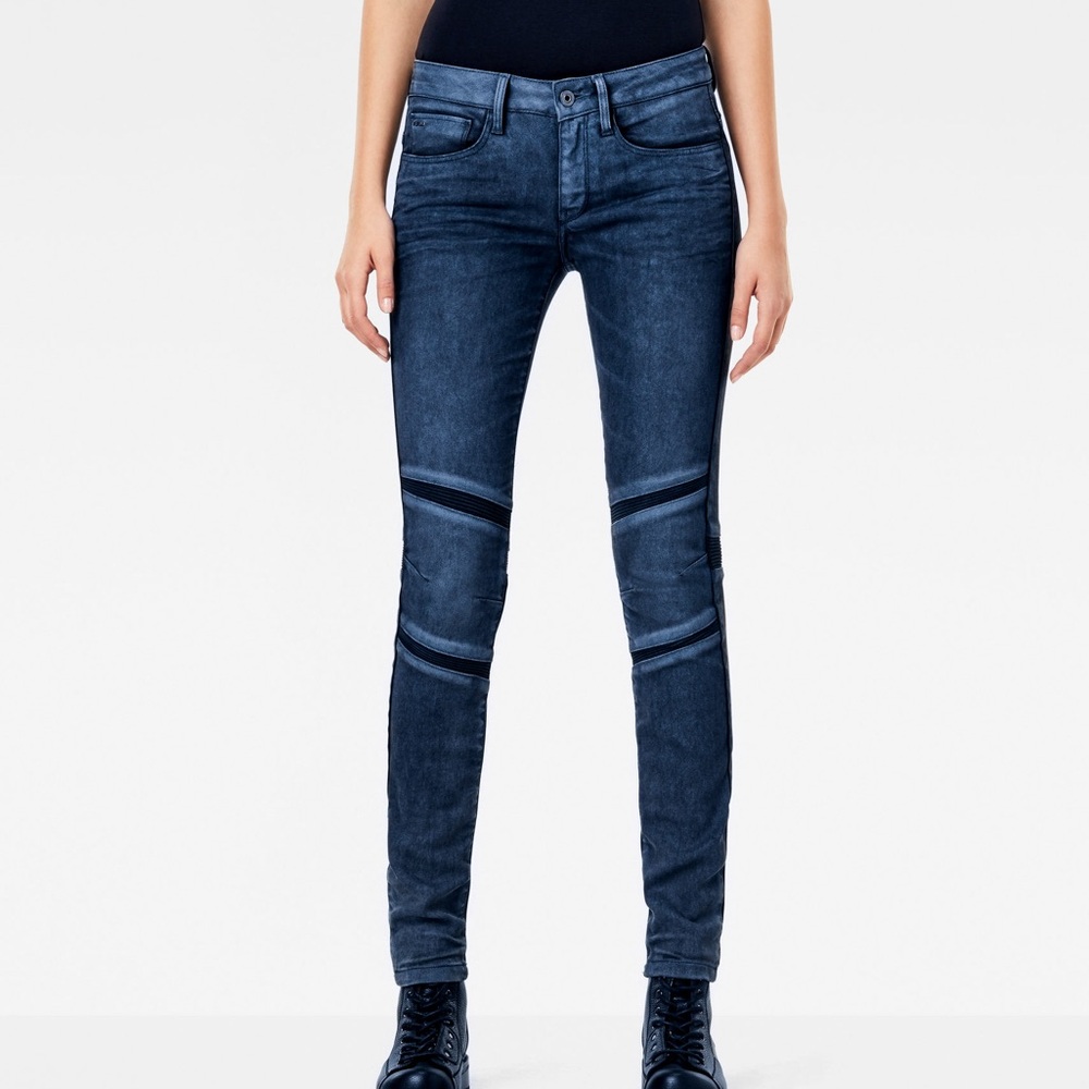 G-Star Motac Deconstructed 3D Mid Waist Skinny Jeans. Size 30